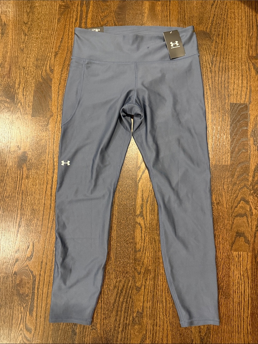 Under Armour womans Blue Performance Leggings with pockets xl